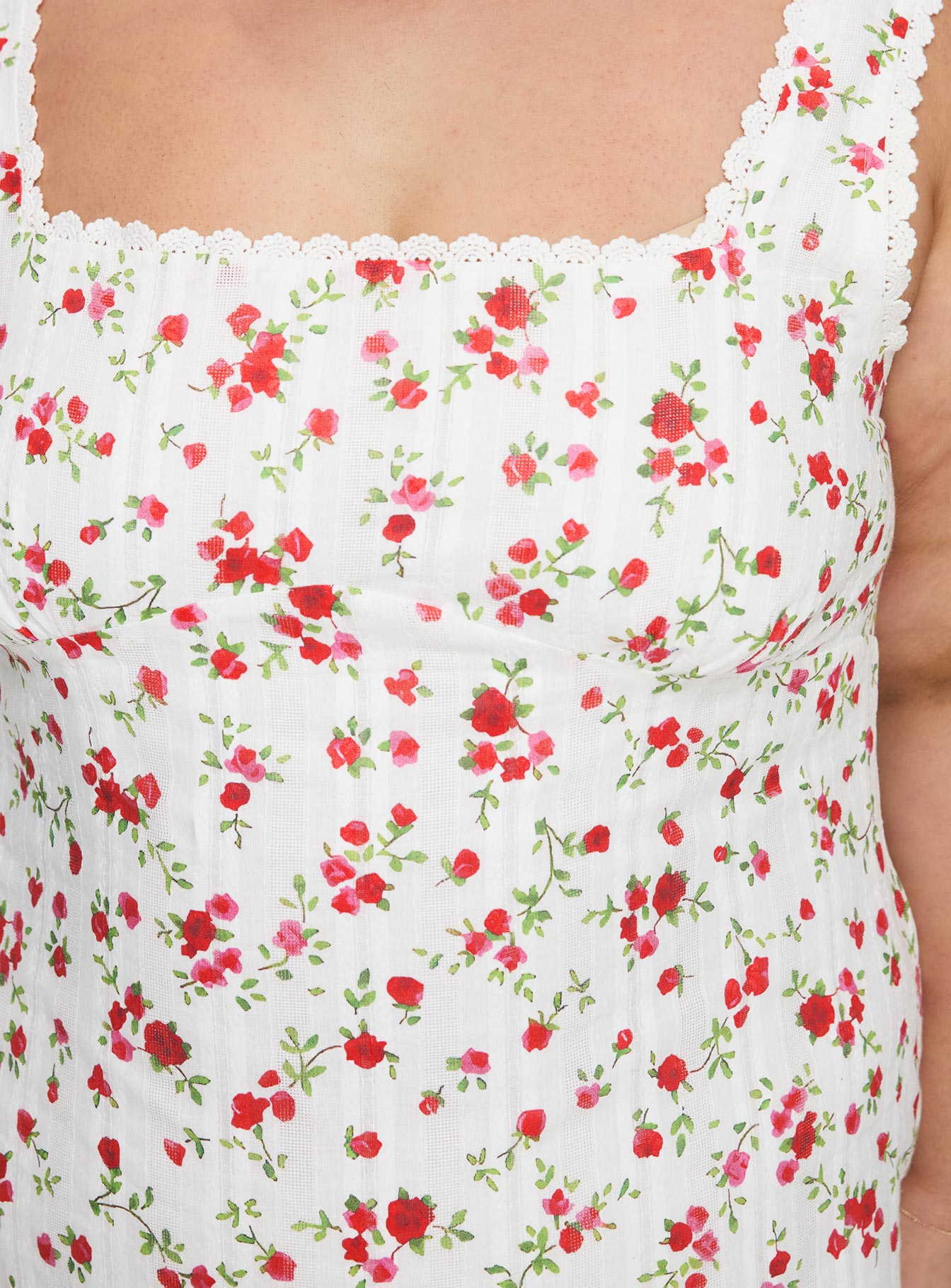 Dasha Mini Dress White Floral Curve | Princess Polly Dasha Mini Dress White Floral Curve | Princess Polly