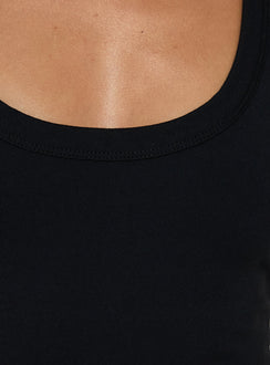 Daily Define Racerback Tank Top Black