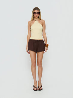 Electric Baby Arrowneck Top Lemon