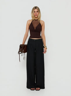 Archer Mid Rise Baggy Pants Black