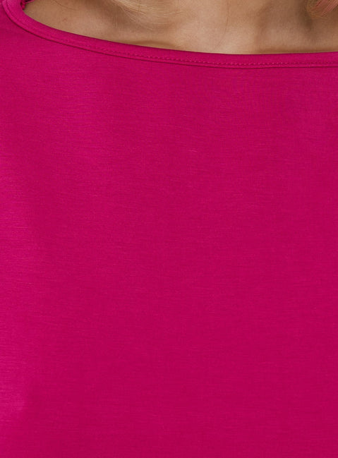 Arazia Cinched Short Sleeve Top Berry