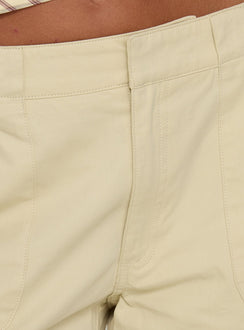 Indee Cropped Cargo Pants Beige Petite