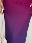 product Princess Polly Stolen Love Strapless Maxi Dress Pink / Purple Ombre Straight Neck 