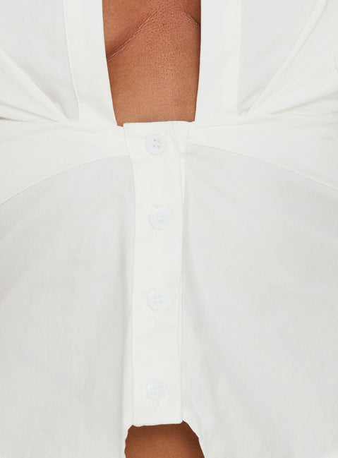 Kambria Cinched Top White