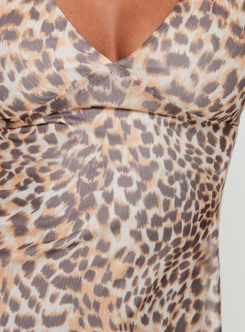 princess polly zuba mini dress Zuba Mini Dress Leopard