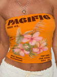 Pacific Issue Top Orange