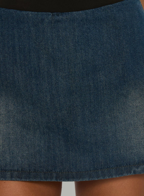 Gigi Denim Skort Dark Blue