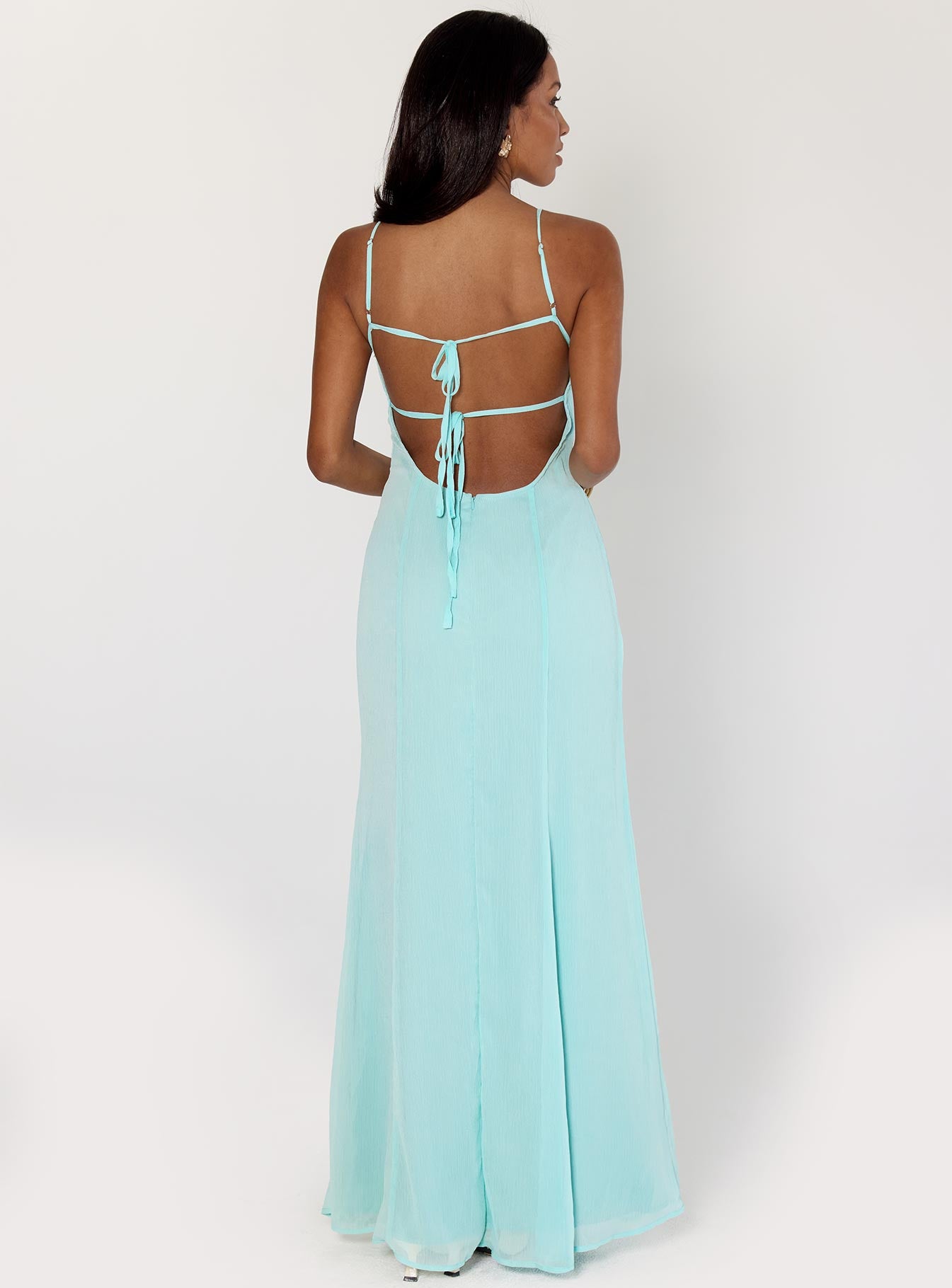 Jadira Scarf Maxi Dress | Aqua | Womens | Princess Polly Lower Impact Jadira Scarf Maxi Dress | Aqua | Womens | Princess Polly Lower Impact