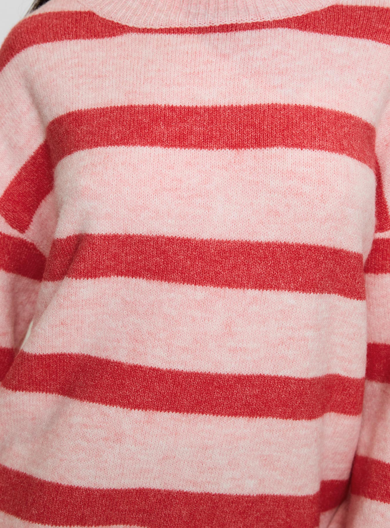 product Princess Polly Ryanna Sweater Pink / Red Stripe 