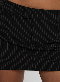 product Princess Polly Feminique Skort Black Stripe High Waisted Shorts 