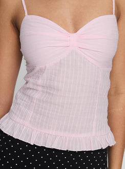 Composed Frill Cami Top Pink