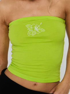 Malokaia Strapless Tube Top Lime