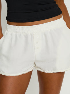 Orielle Low Rise Boxer Short White