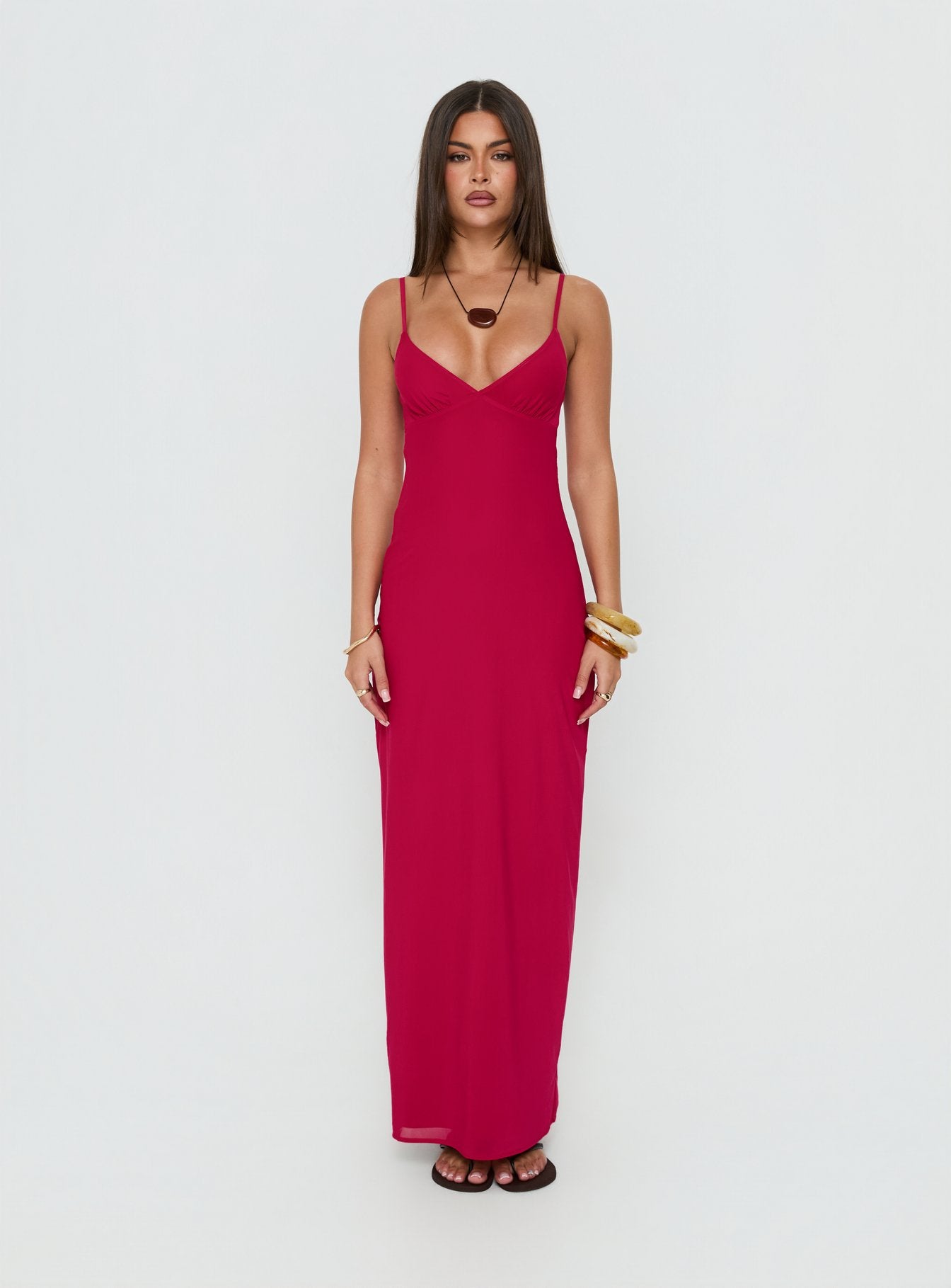 Glass Half Full Mesh Maxi Dress | Electric Fuschia | Womens | Princess Polly Lower Impact Glass Half Full Mesh Maxi Dress | Electric Fuschia | Womens | Princess Polly Lower Impact