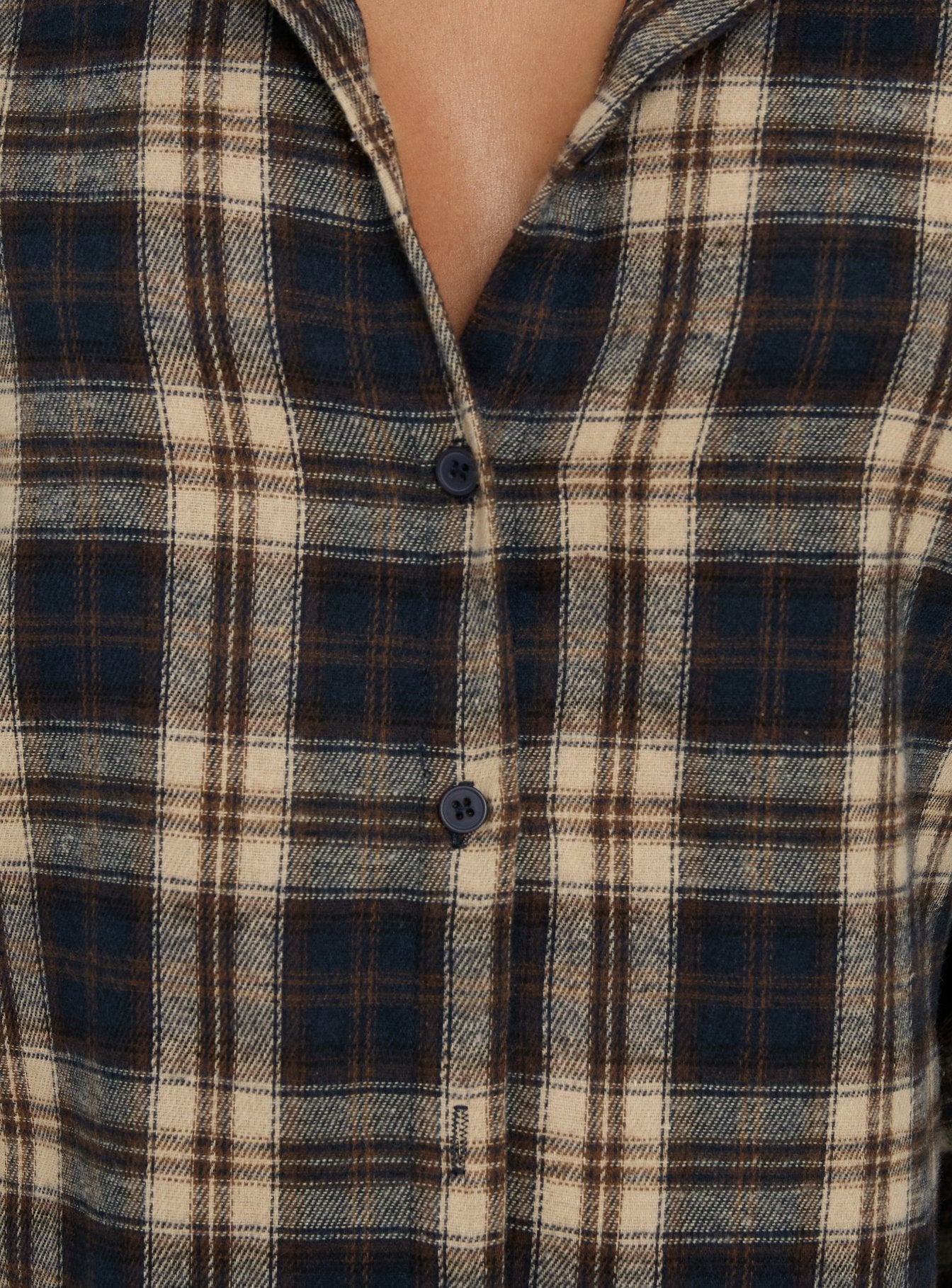 Video Games Long Sleeve Flannel Button Down Top Check Multi