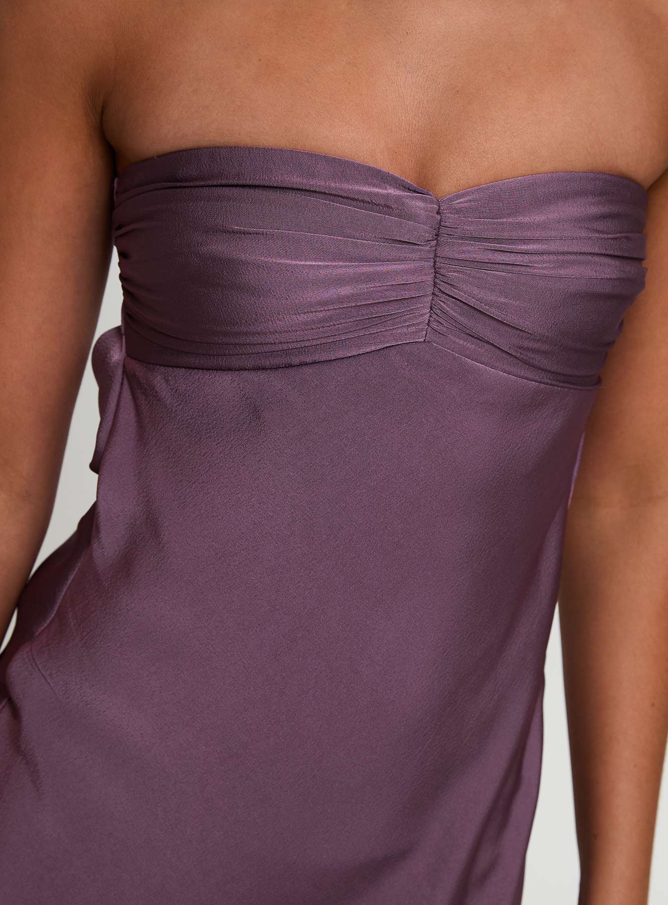 maryska strapless maxi dress purple fitted lace wedding dress Maryska Strapless Maxi Dress Purple