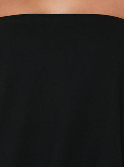 Calina Strapless Playsuit Black