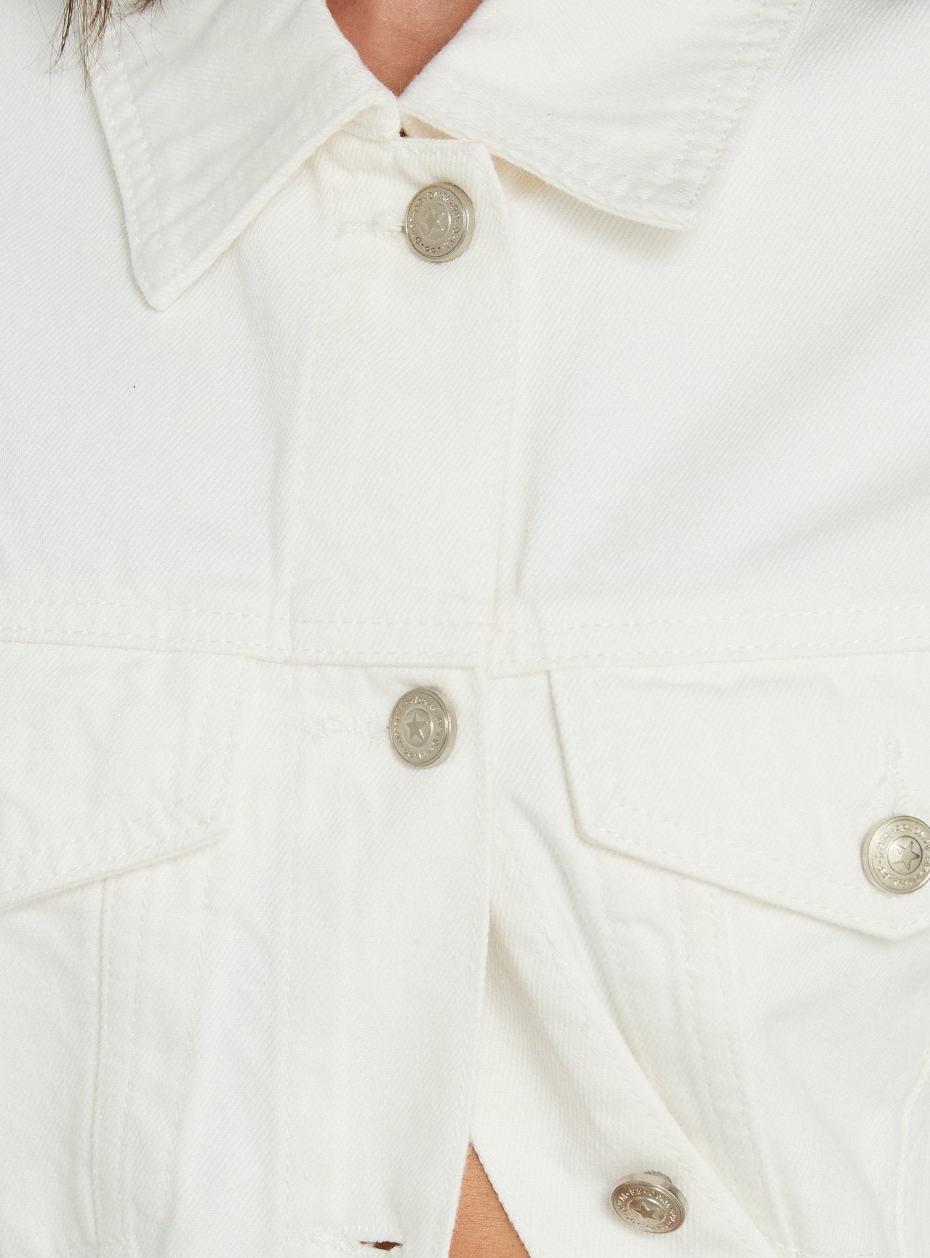 Truss Oversized Denim Jacket White