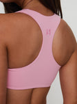 Pulse Halter Yoga Crop Pink