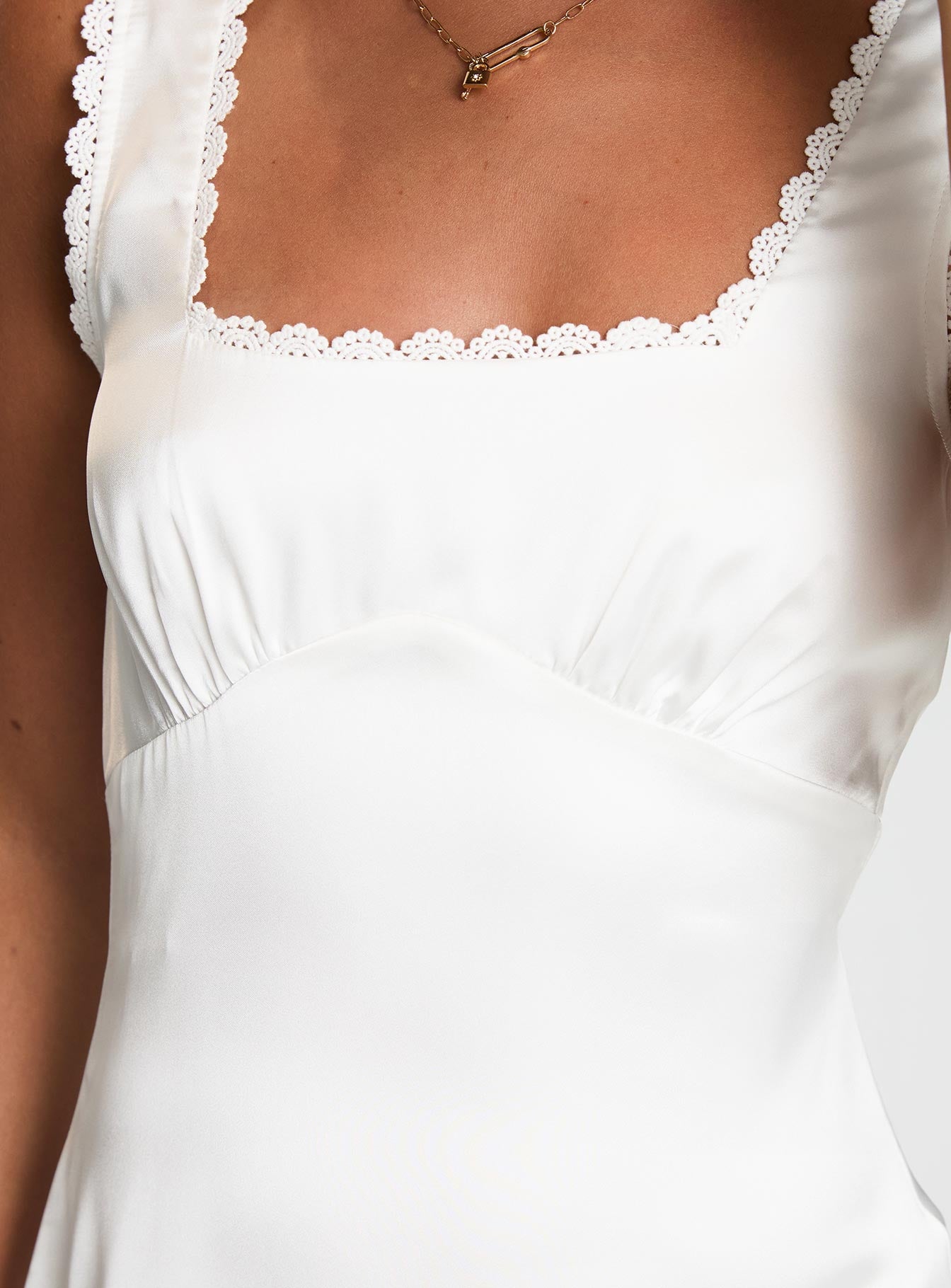 Dasha Satin Mini Dress White | Princess Polly Dasha Satin Mini Dress White | Princess Polly