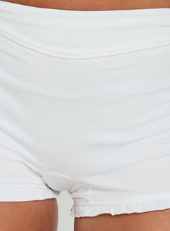 Xanthea Frill Mini Shorts White