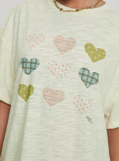 Heart Strong Nightie Sleep Dress Multi