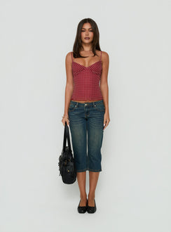 Milliano Cami Top Red Polka Dot