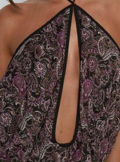 Drifting Away Chiffon Mini Dress Paisley