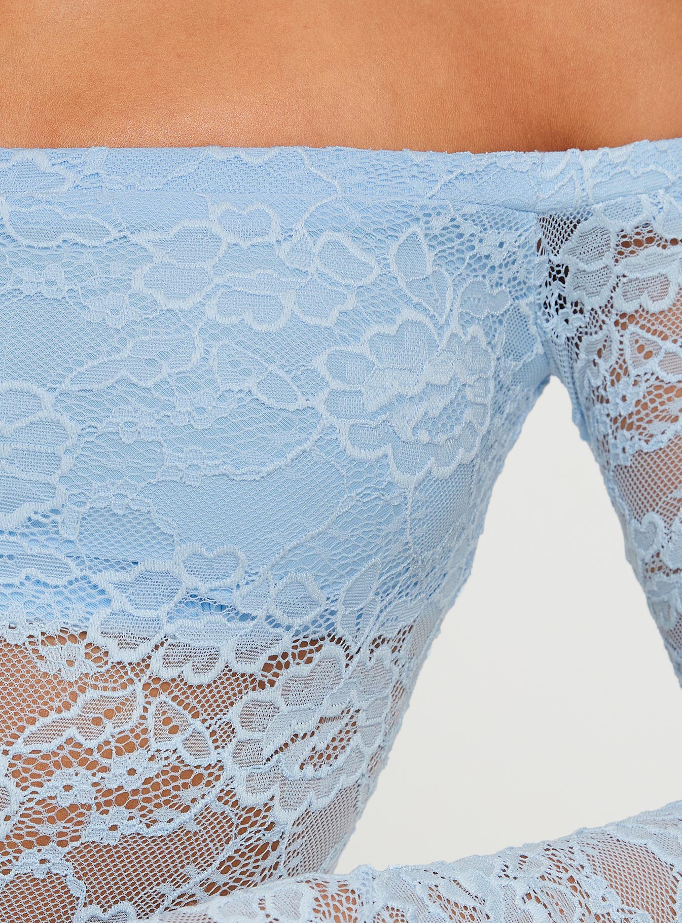 Light blue discount lace bodysuit