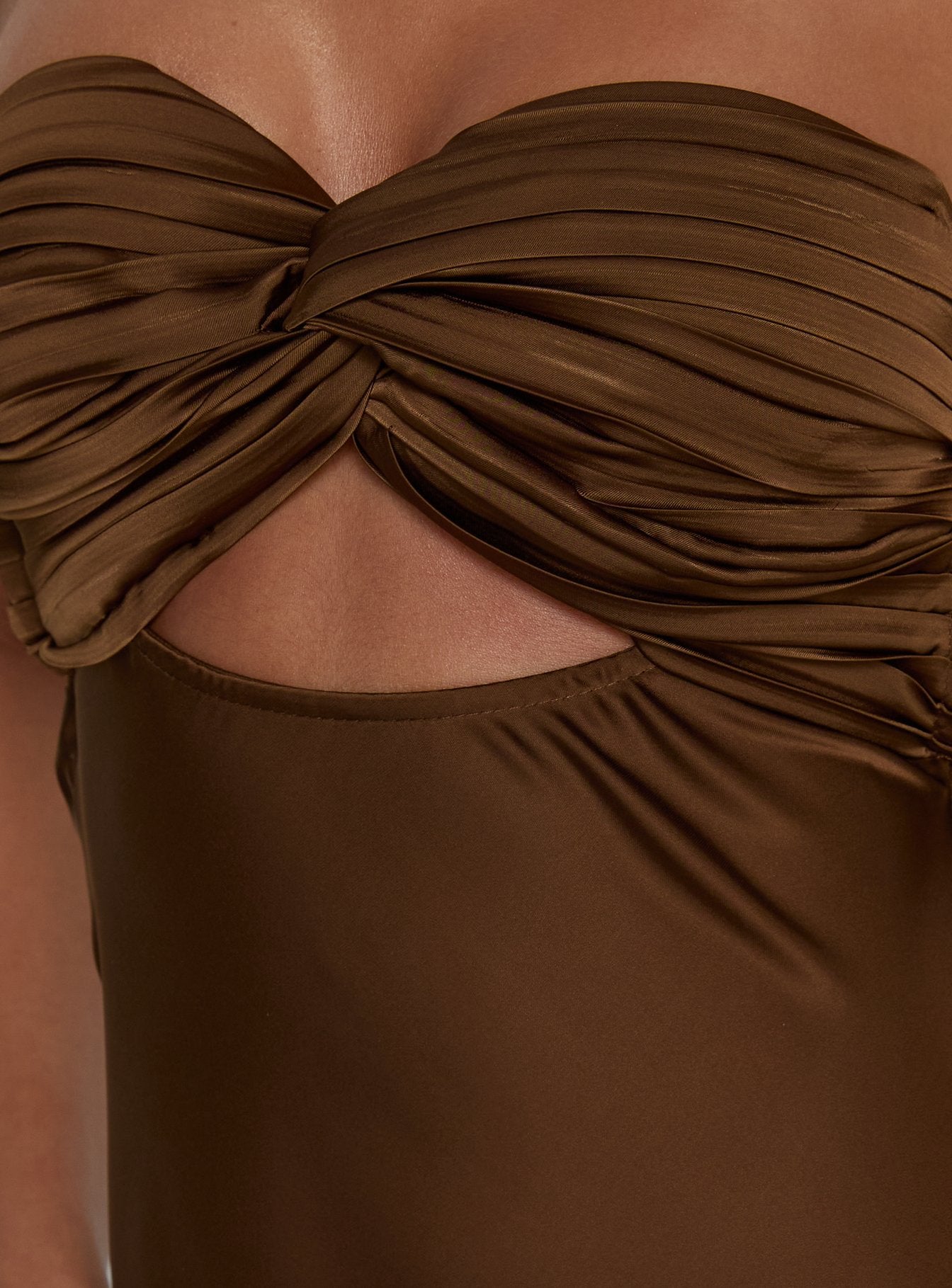 Faviola Strapless Maxi Dress Chocolate | Princess Polly Faviola Strapless Maxi Dress Chocolate | Princess Polly