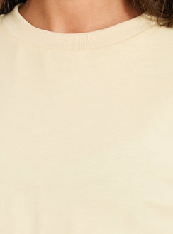 Settle Down Long Sleeve Top Butter Yellow