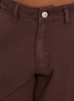Hudsen Longline Cargo Shorts Washed Brown