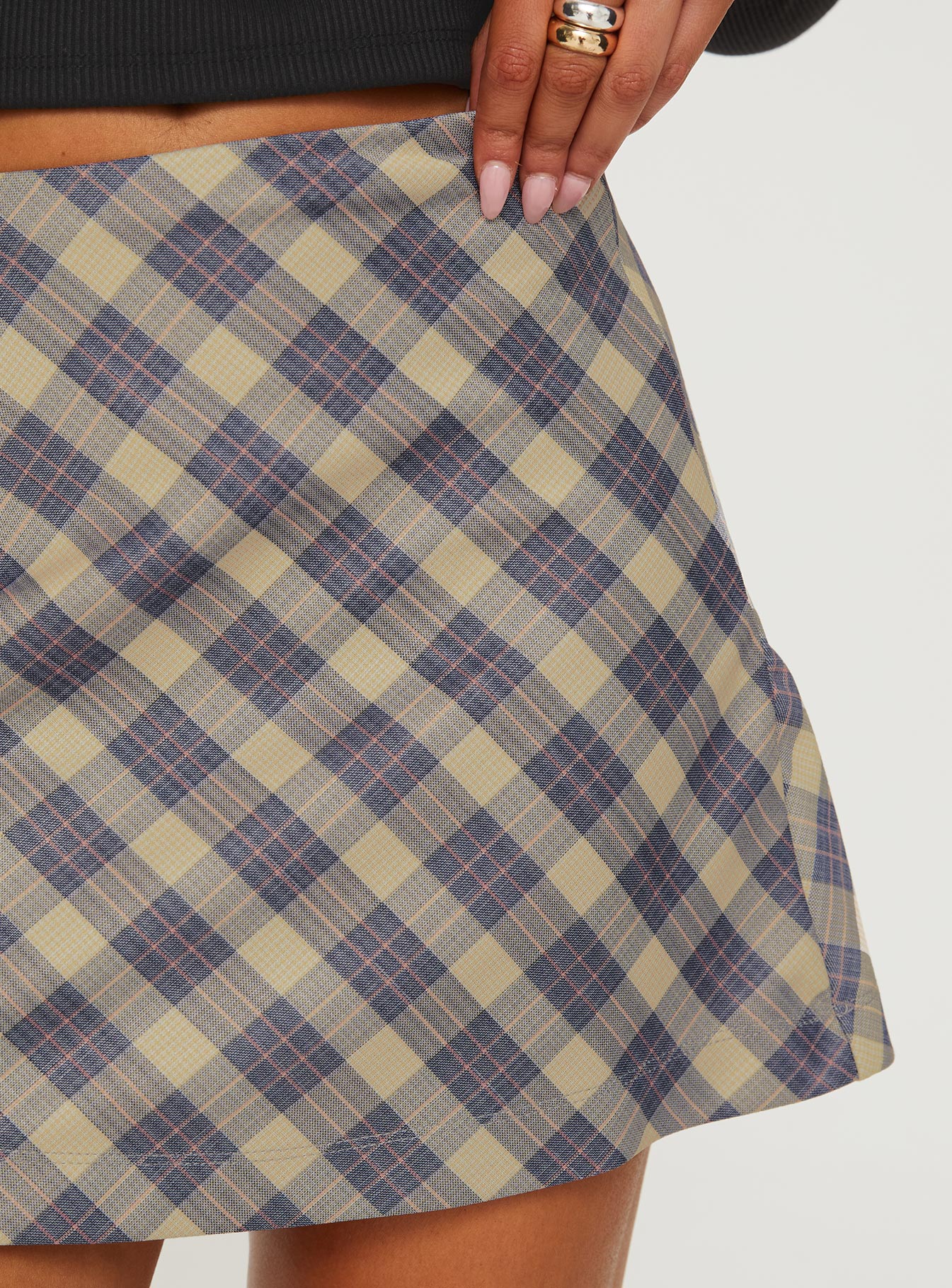 product Princess Polly Fike Mini Skirt Blue Mini Skirts 