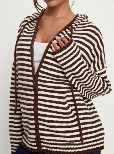 Brienna Zip Jacket Brown