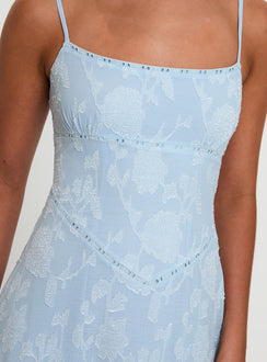 South Of France Maxi Dress Blue Petite