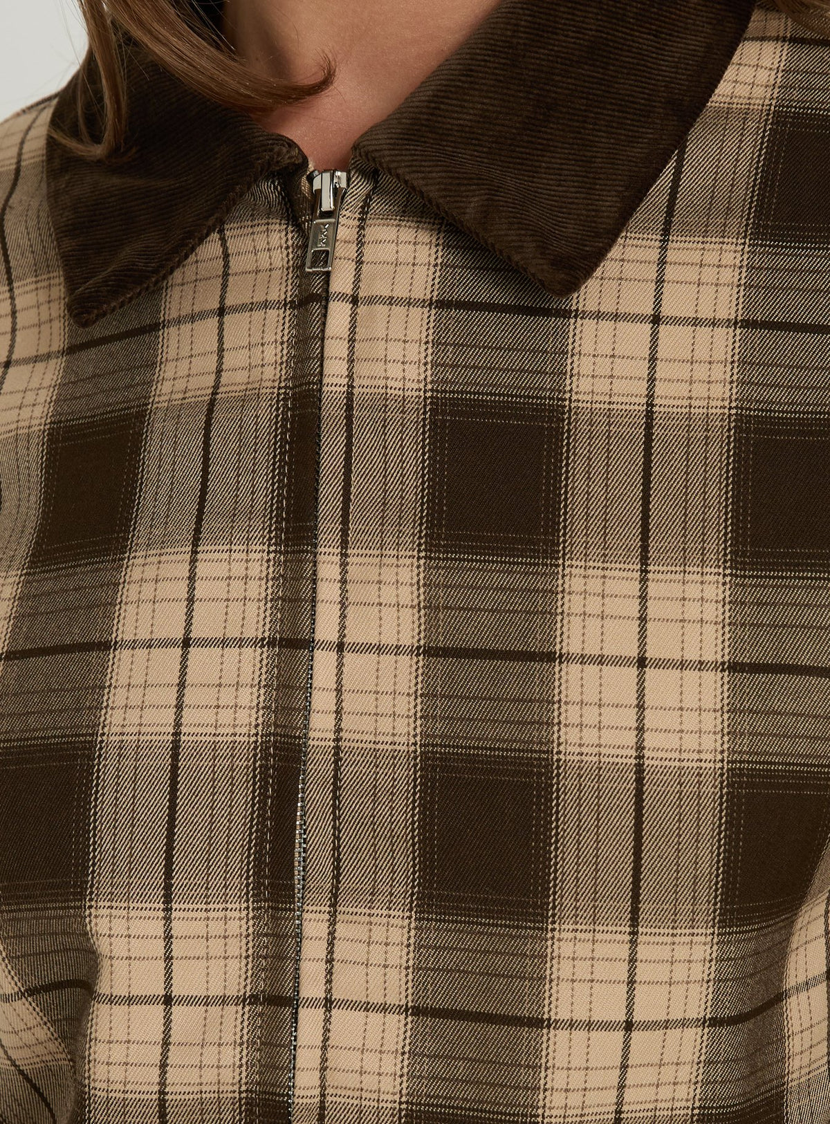 Schnieder Contrast Jacket Brown Check
