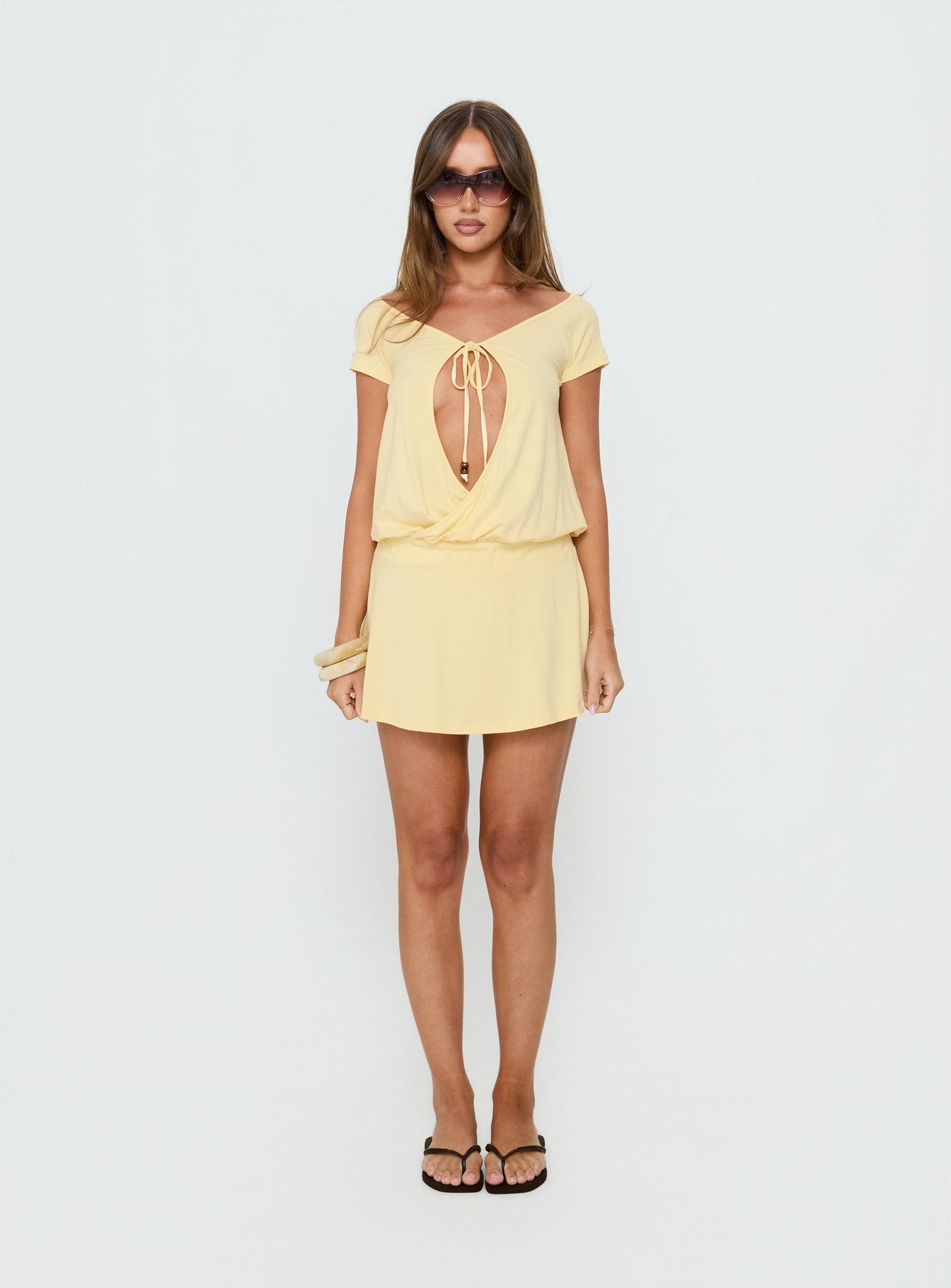 motel dress princess polly Shelisa Mini Dress Black