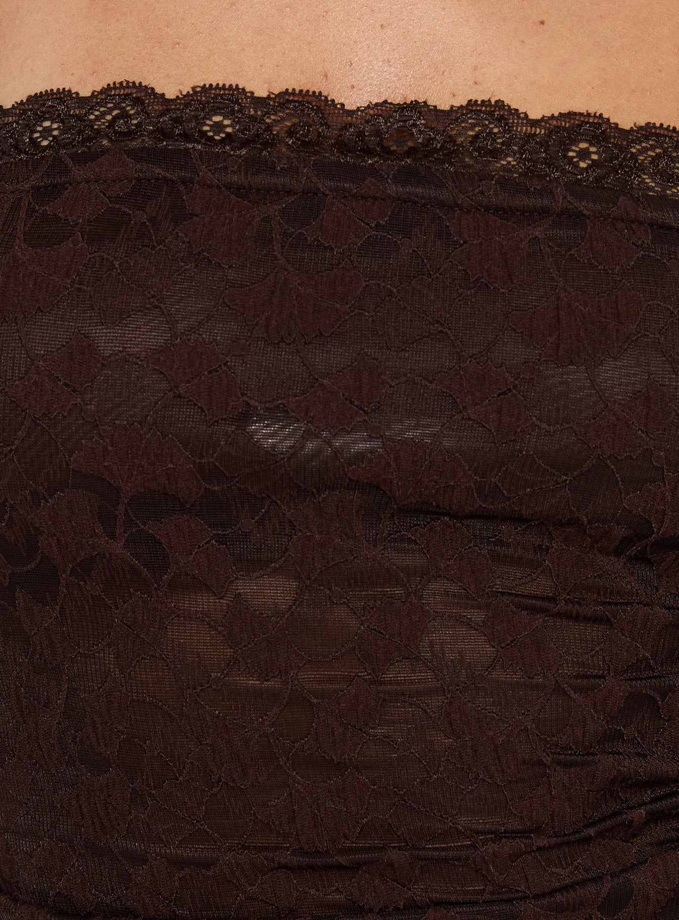 Mochapella Strapless Top Chocolate