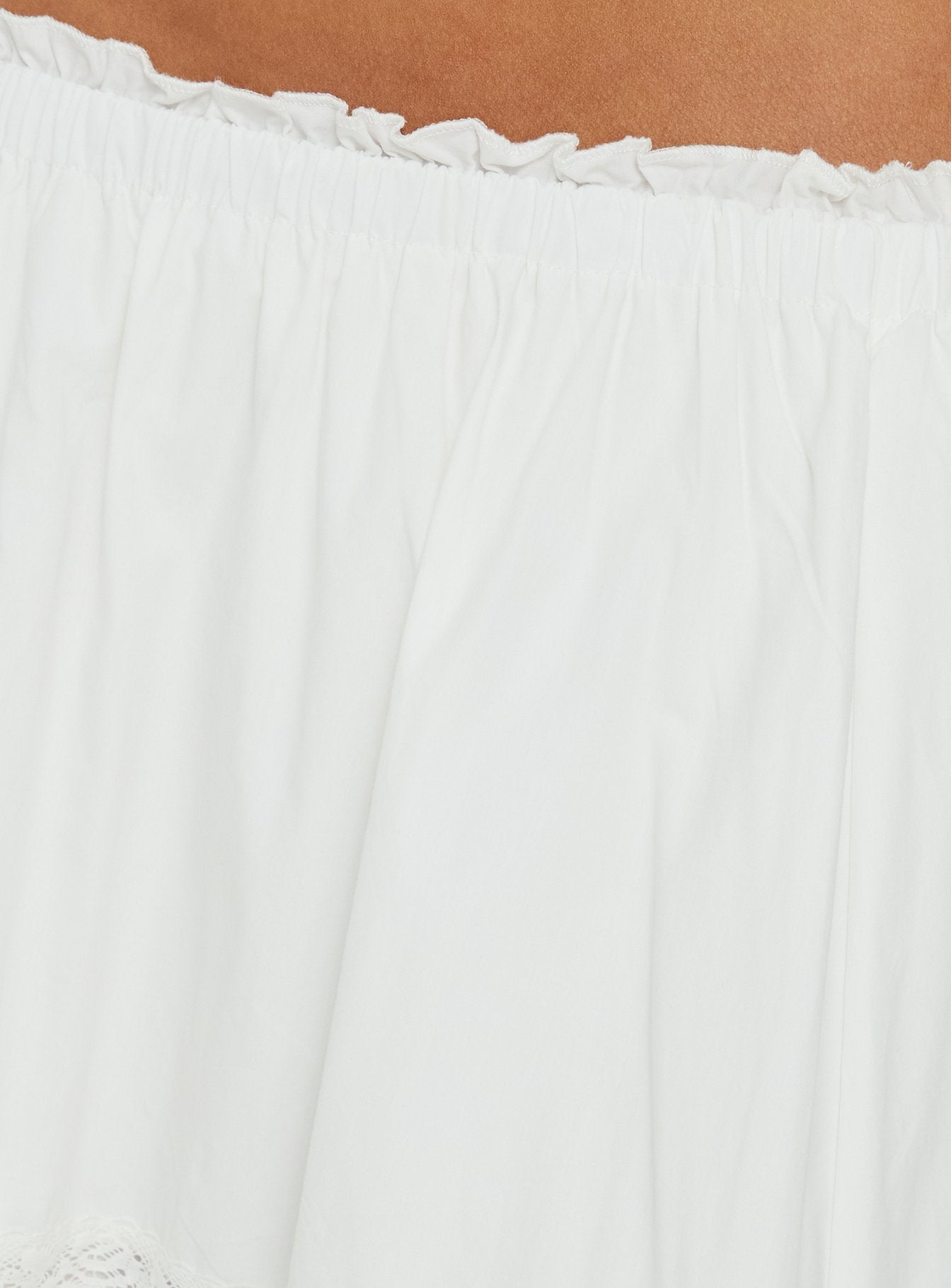Meanna Tiered Maxi Skirt White