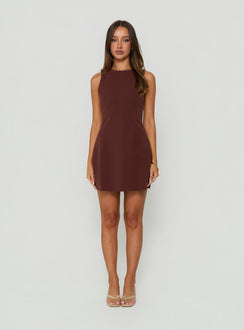 Anse Mini Dress Chocolate