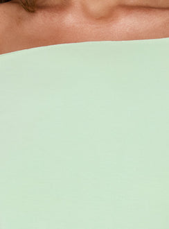 Ashlinn Off Shoulder Drapey Mini Dress Jelly Mint