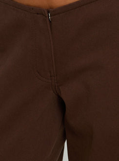 Hereos Mid Rise Baggy Leg Jeans Washed Chocolate