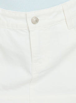 product Princess Polly Warna Low Rise Denim Mini Skirt White Mini Skirts 