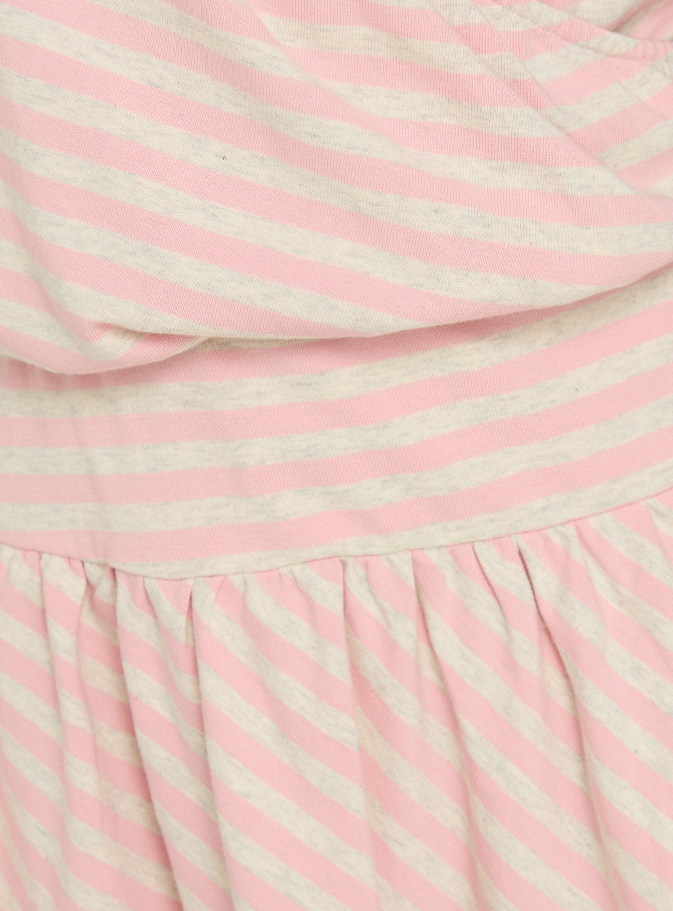 Joelie Halter Draped Mini Dress Pink / Grey Stripe