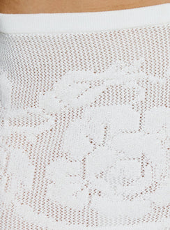 product Princess Polly Roziana Crochet Mini Skirt White Mini Skirts 