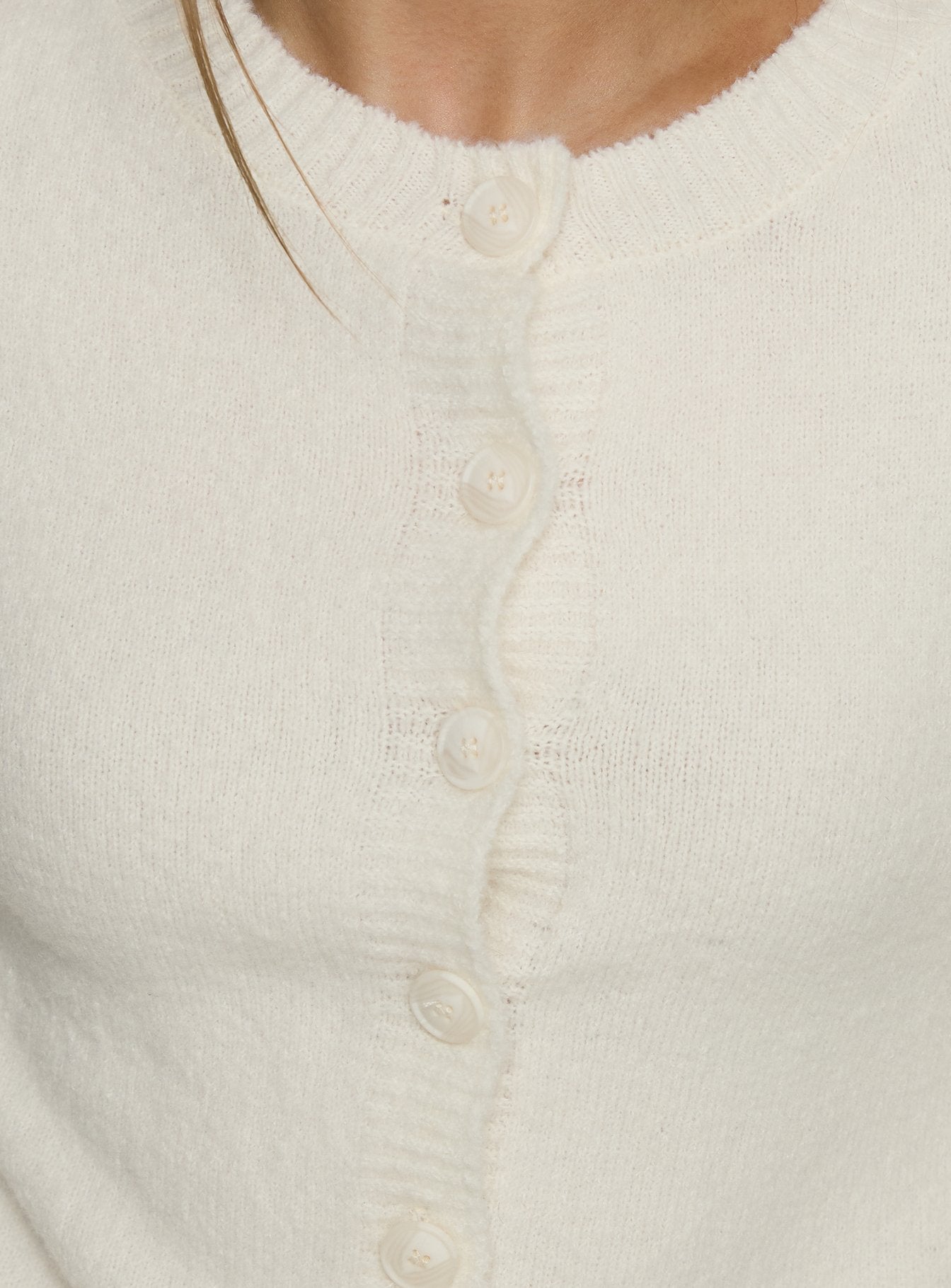 product Princess Polly Denmark Cardigan White Cropped Jumpers 