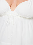 Princess Polly Sweetheart Neckline  Dionne Mini Dress White Curve
