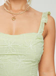 product Princess Polly Burner Maxi Dress Green Sweetheart Neckline 