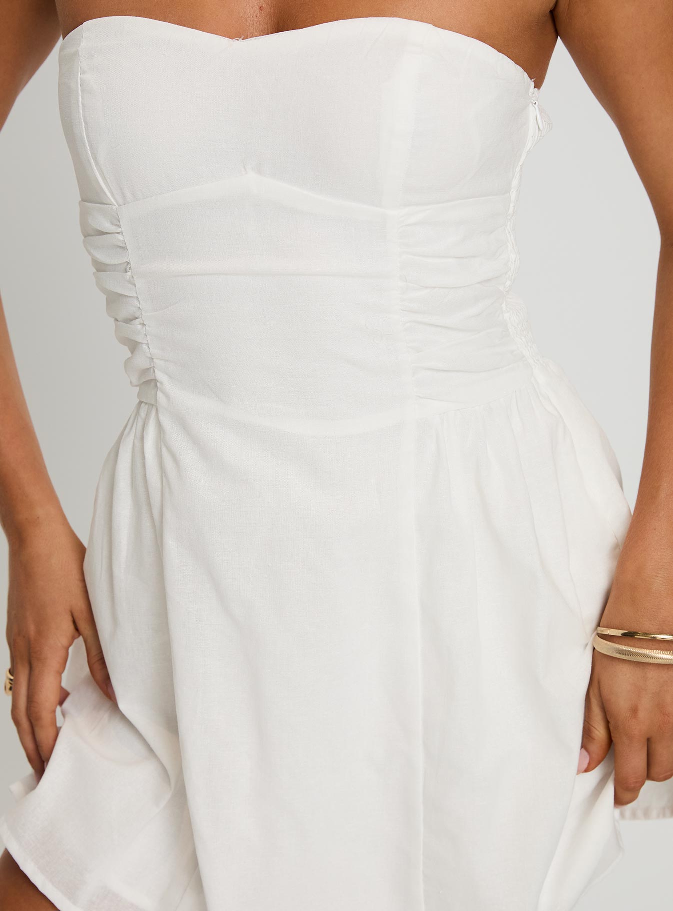 Sybille Strapless Mini Dress | White | Womens | Princess Polly Sybille Strapless Mini Dress | White | Womens | Princess Polly