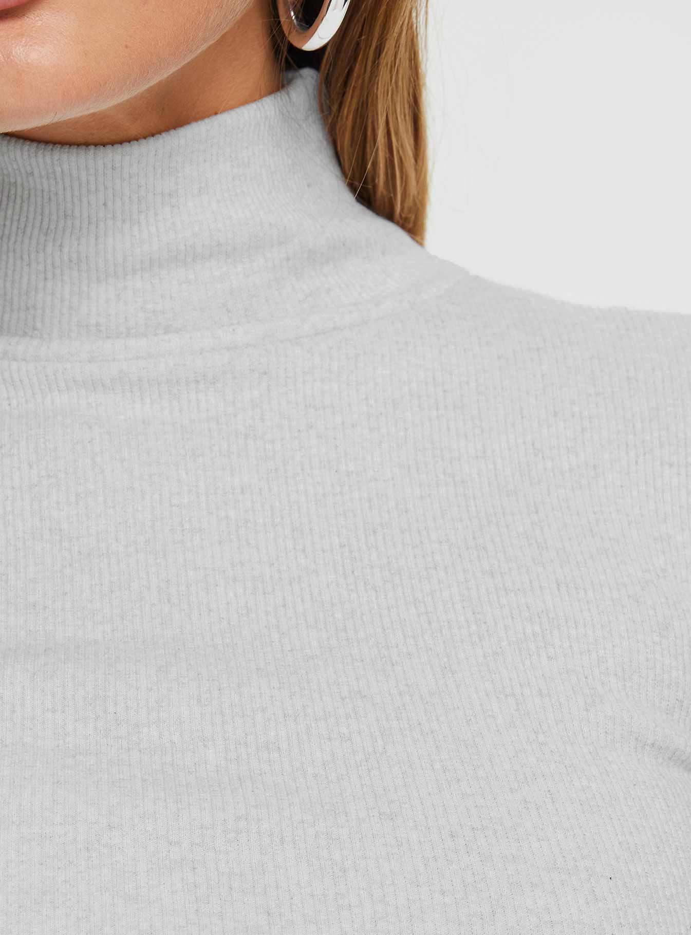 product Princess Polly Orrico Long Sleeve Top Grey Full Sleeves High Neck 